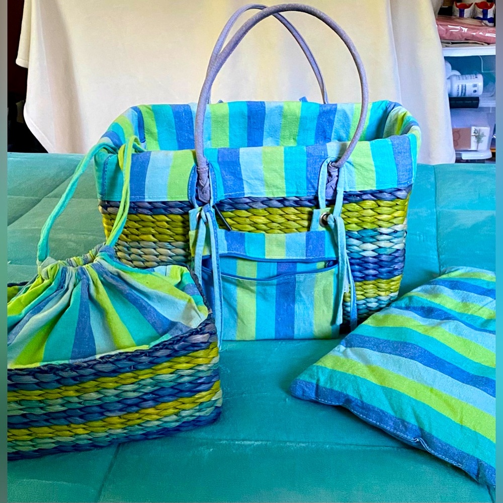 Sun & Sand Picnic/Beach Bag 3-piece set